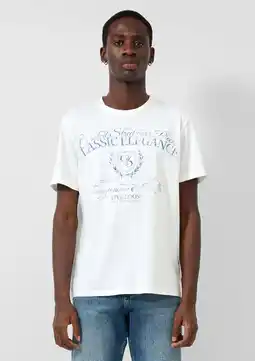 Wehkamp QS regular T-shirt ecru aanbieding
