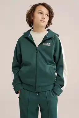 Wehkamp Bad Boys sweatvest donkergroen aanbieding