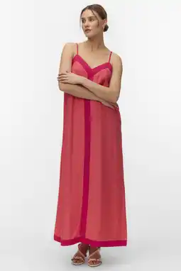 Wehkamp VERO MODA maxi jurk roze aanbieding