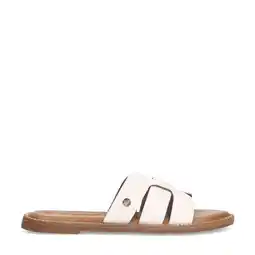 Wehkamp No Stress leren slippers wit aanbieding