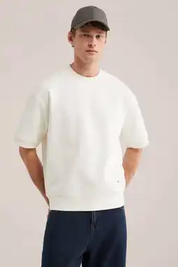 Wehkamp WE Fashion oversized T-shirt ecru aanbieding