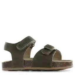 Wehkamp Shoesme leren sandalen kaki aanbieding