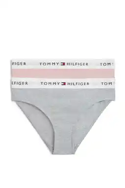 Wehkamp Tommy Hilfiger slip - roze/grijs melange (set van 2) aanbieding