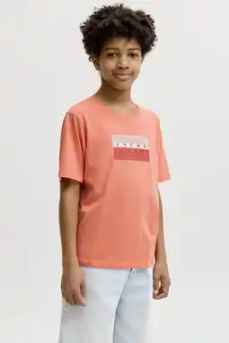 Wehkamp JACK & JONES JUNIOR T-shirt koraaloranje aanbieding