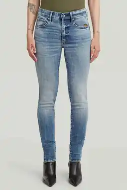 Wehkamp G-STAR lowwaist skinny jeans blauw aanbieding
