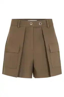 Wehkamp Morgan regularwaist casual short kaki aanbieding
