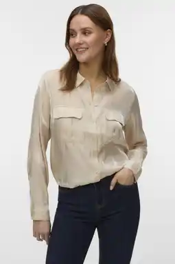 Wehkamp VERO MODA blouse zand aanbieding