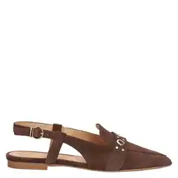 Wehkamp Manfield suède slingback loafers bruin aanbieding