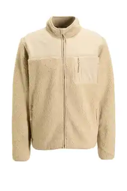 Wehkamp Anytime teddy fleece vest beige aanbieding