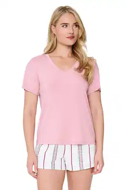 Wehkamp LingaDore shortama roze/wit aanbieding
