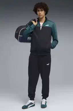 Wehkamp Puma trainingspak zwart/ groen aanbieding