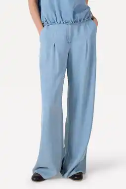 Wehkamp Another-Label wide leg highwaist broek light blue denim aanbieding