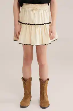 Wehkamp WE Fashion A-lijn rok beige aanbieding