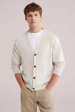 Wehkamp WE Fashion vest fijn gebreid ecru aanbieding