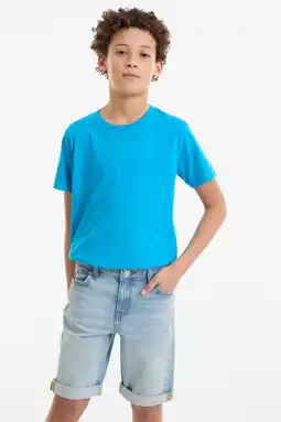 Wehkamp Anytime denim short lichtblauw aanbieding