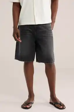 Wehkamp WE Fashion Blue Ridge Loose short black denim aanbieding