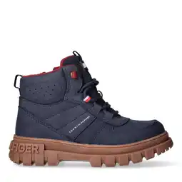 Wehkamp Tommy Hilfiger veterboots donkerblauw aanbieding
