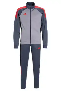 Wehkamp adidas Performance Junior trainingspak Tiro26 grijs/rood aanbieding