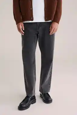 Wehkamp WE Fashion Blue Ridge loose fit jeans donkergrijs aanbieding