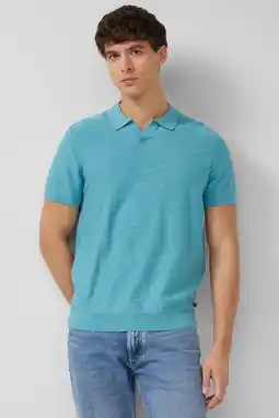 Wehkamp s.Oliver regular polo blauw aanbieding