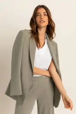 Wehkamp Expresso regular blazer beige aanbieding