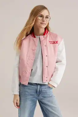 Wehkamp WE Fashion bomberjack lichtroze aanbieding
