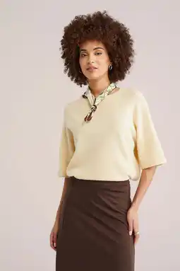 Wehkamp WE Fashion top lichtgeel aanbieding