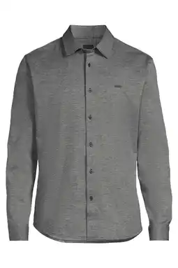 Wehkamp BOSS slim casual overhemd grijs aanbieding