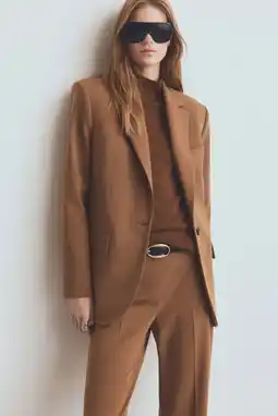 Wehkamp Mango regular blazer bruin aanbieding