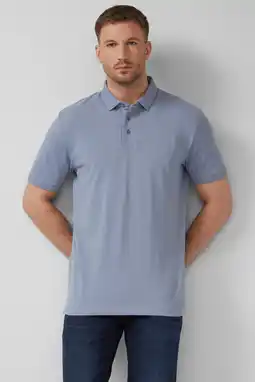 Wehkamp s.Oliver BLACK LABEL regular polo blauw aanbieding