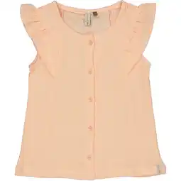 Wehkamp LEVV Little blousetop oranje met textuur aanbieding