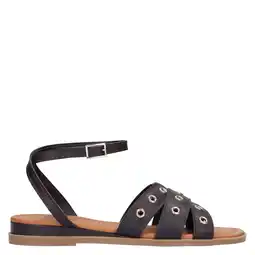 Wehkamp Manfield leren sandalen bruin aanbieding