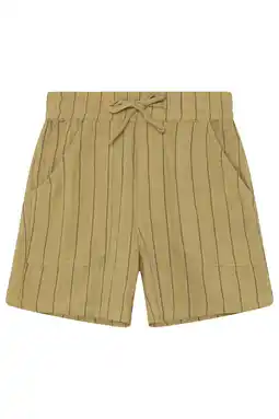 Wehkamp Daily7 straight regularwaist gestreepte casual short olijfgroen aanbieding