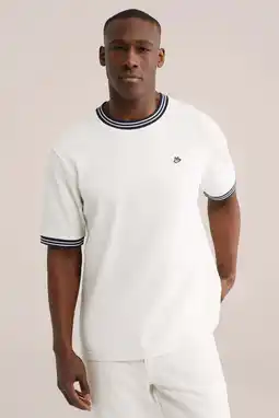 Wehkamp WE Fashion relaxed T-shirt ecru aanbieding