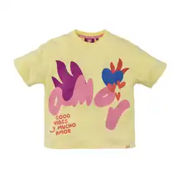 Wehkamp Z8 kids T-shirt Alisha lichtgeel/roze/paars aanbieding
