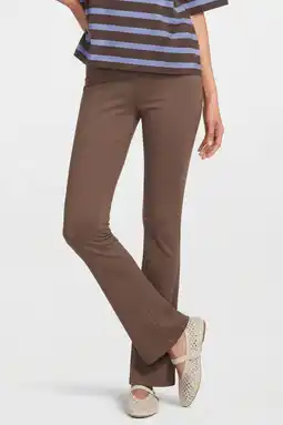 Wehkamp Anytime flared legging bruin melange aanbieding
