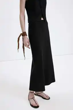 Wehkamp Mango maxi rok zwart aanbieding