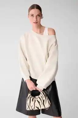 Wehkamp Shoeby sweater ecru melange aanbieding