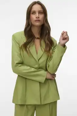 Wehkamp VERO MODA x Noor de Groot getailleerde blazer lichtgroen aanbieding