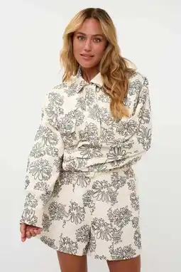 Wehkamp AMAYA Amsterdam gebloemde jasje beige aanbieding
