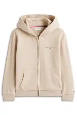 Wehkamp Tommy Hilfiger sweatvest beige aanbieding