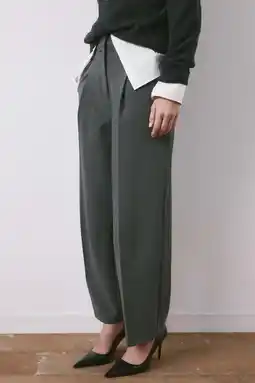 Wehkamp Mango wide leg regularwaist pantalon grijs aanbieding