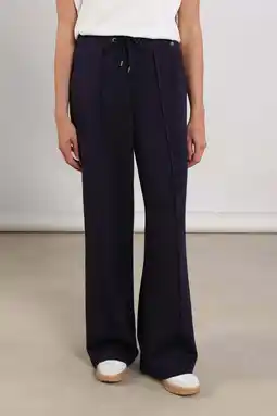 Wehkamp NUKUS regularwaist flared broek donkerblauw aanbieding