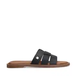 Wehkamp No Stress leren slippers zwart aanbieding