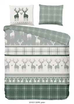 Wehkamp Good Morning flanellen dekbedovertrek 2-persoons (200x220 cm) aanbieding