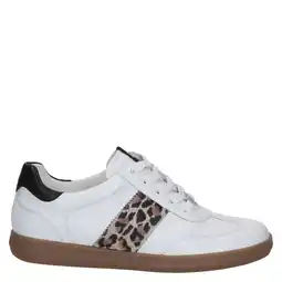 Wehkamp Caprice Manou leren sneakers wit/panter aanbieding