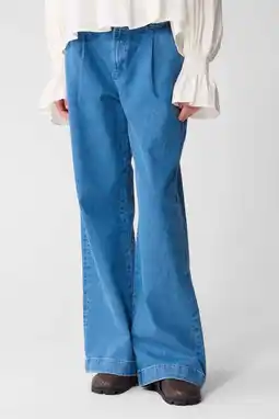 Wehkamp Shoeby wide leg jeans medium blue denim aanbieding