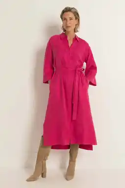 Wehkamp Claudia Sträter blousejurk fuchsia aanbieding
