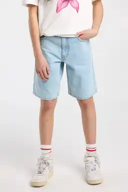 Wehkamp America Today bermuda short light blue denim aanbieding