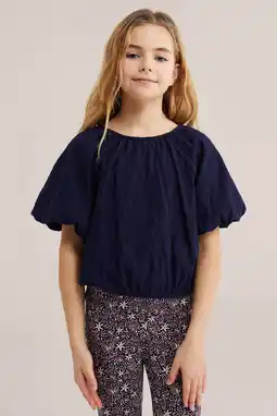 Wehkamp WE Fashion blousetop donkerblauw aanbieding